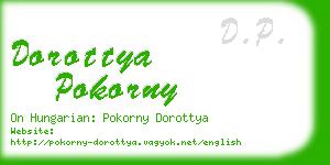 dorottya pokorny business card